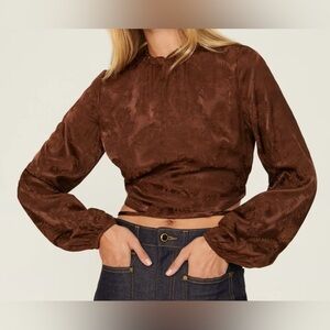 Love, Whit by Whitney Port - Brown Crop Top